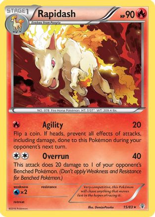 Rapidash (15)/83 Rare Reverse Holofoil