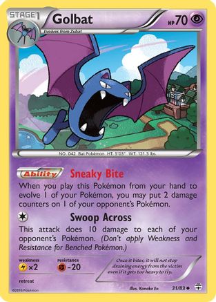 Golbat (31)/83 Uncommon Reverse Holofoil