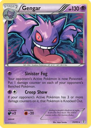 Gengar (35)/83 Holo Rare Holofoil