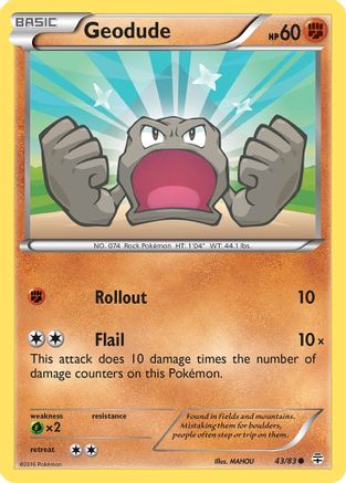 Geodude (43)/83 Common Reverse Holofoil