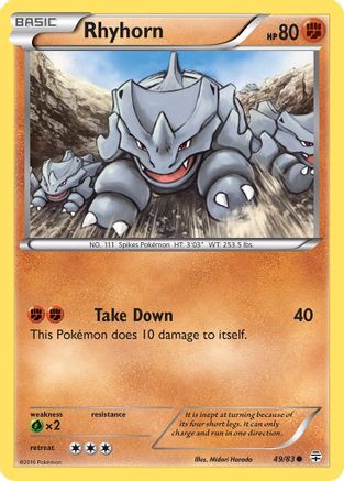 Rhyhorn (49)/83 Common Reverse Holofoil