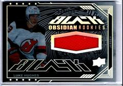 Luke Hughes #ORJ-LH 2023 SPx UD Black Obsidian Rookie Jersey