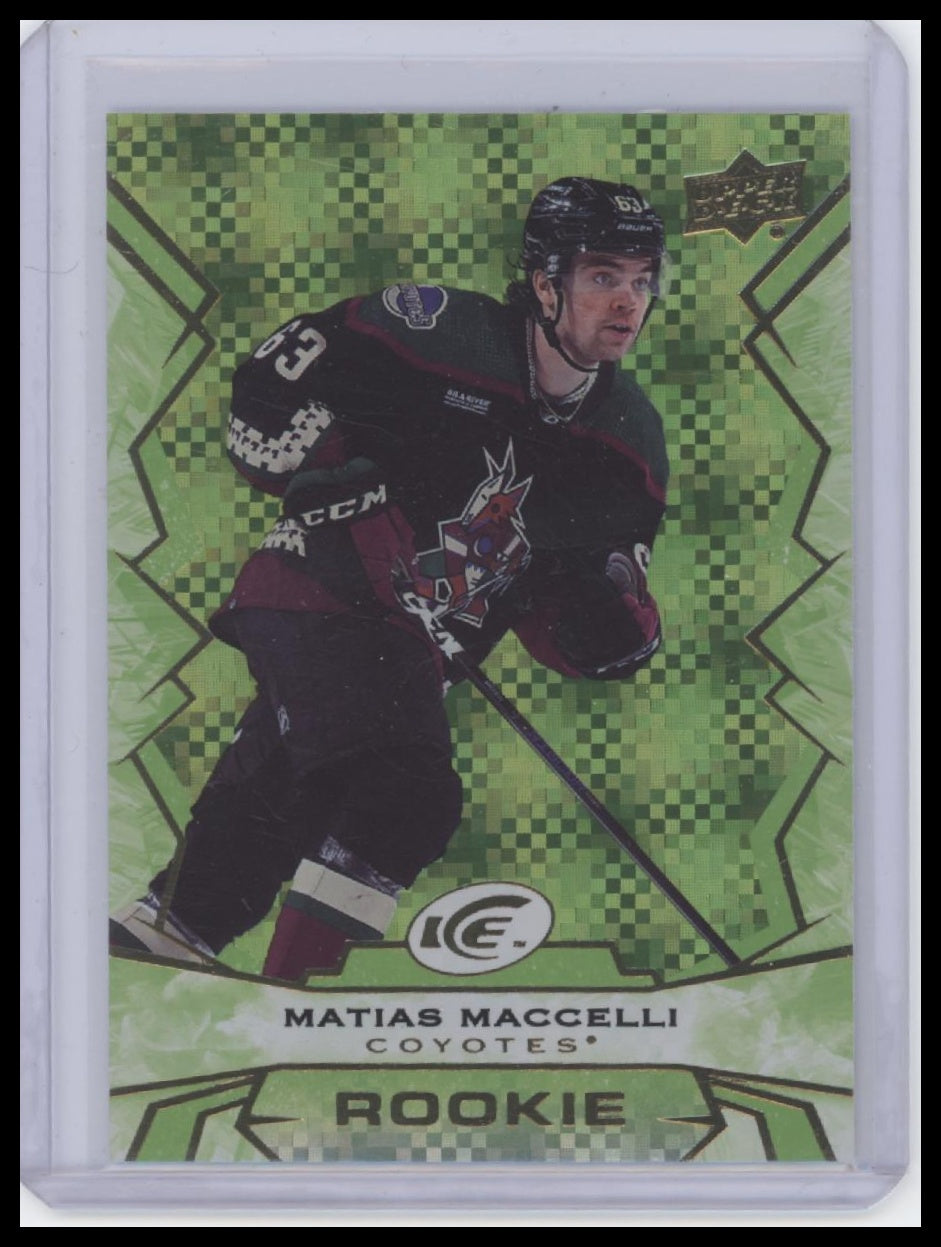 2022-23 Upper Deck Ice #120 Matias Maccelli Green