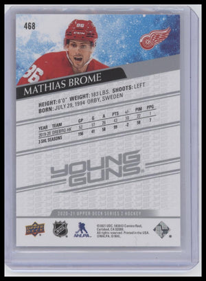 2020-21 Upper Deck #468 Mathias Brome