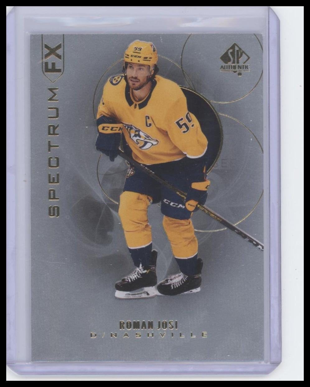 2020-21 SP Authentic #S-2 Roman Josi Spectrum FX