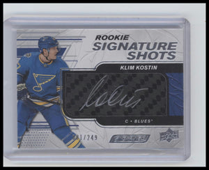 2019-20 Upper Deck Engrained #RSS-KL Klim Kostin Rookie Signature Shots #/249