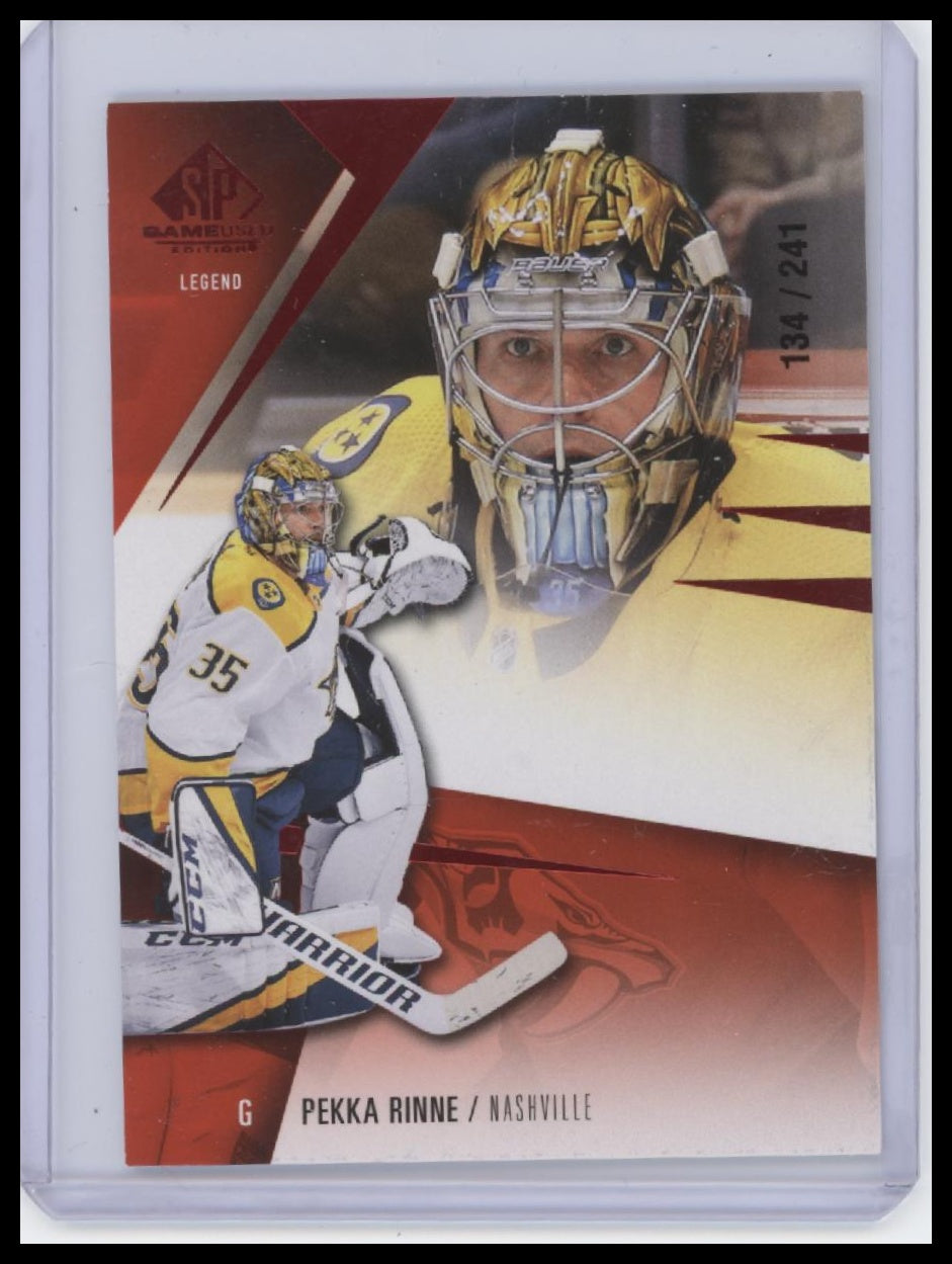 2023-24 SP Game Used #193 Pekka Rinne Red #/241