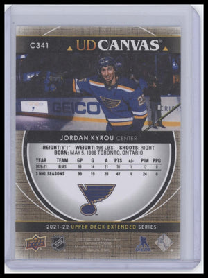 2021-22 Upper Deck #C341 Jordan Kyrou UD Canvas