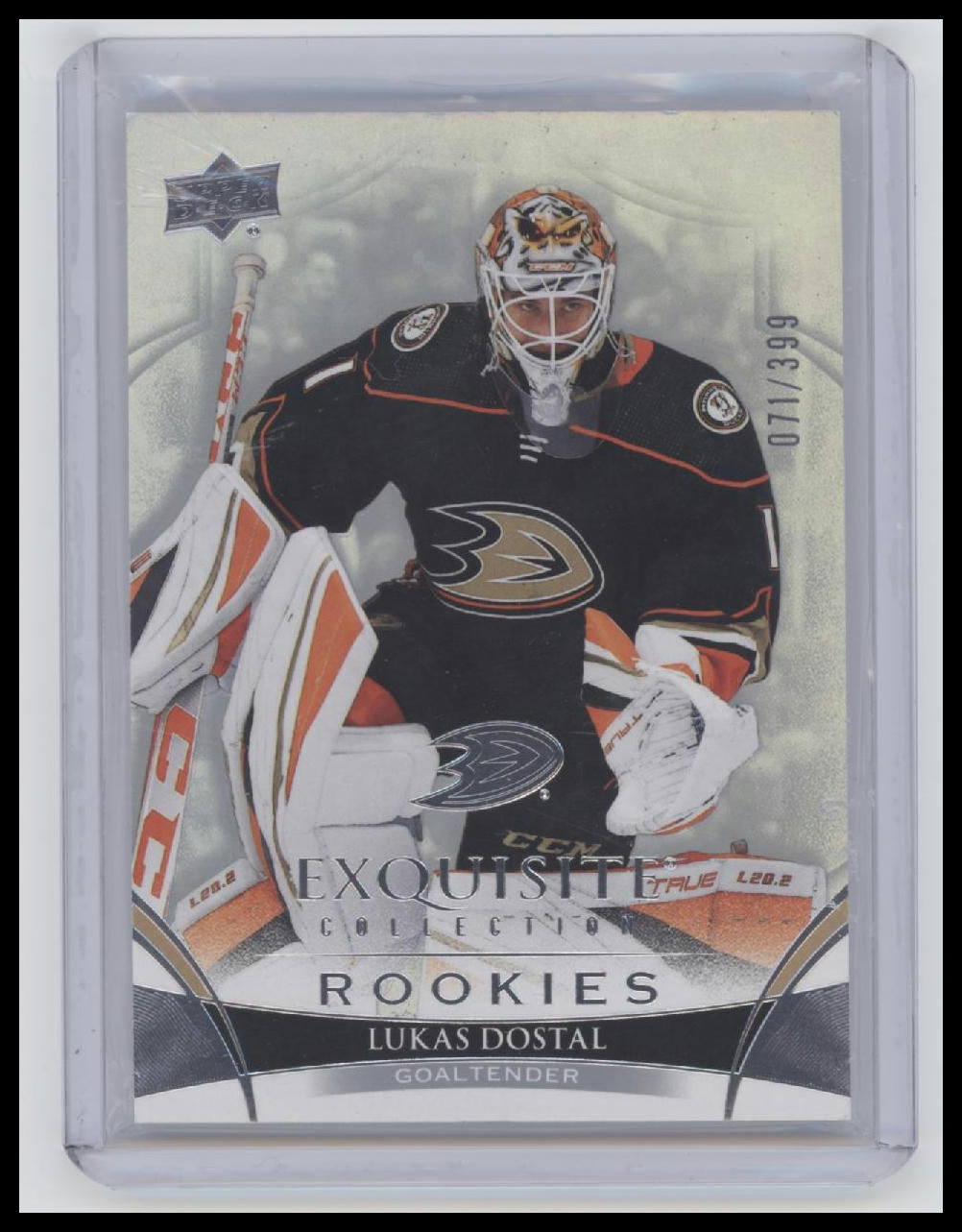 22-23 UD Black Diamond #R-LD Lukas Dostal Exquisite Collection Rookies #/399