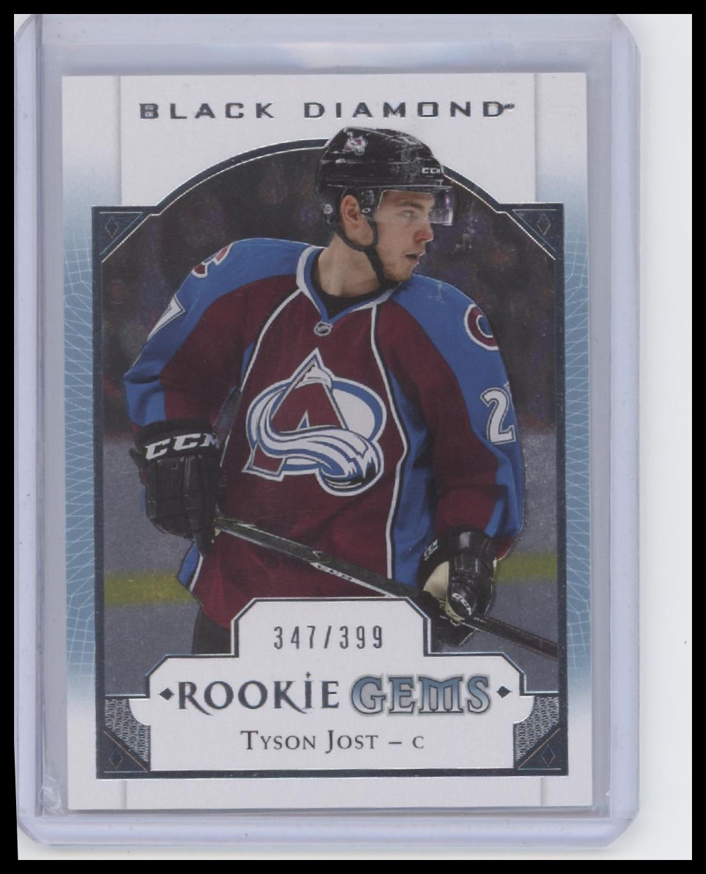 2017-18 Upper Deck Black Diamond #RG-TJ Tyson Jost Rookie Gems #/399