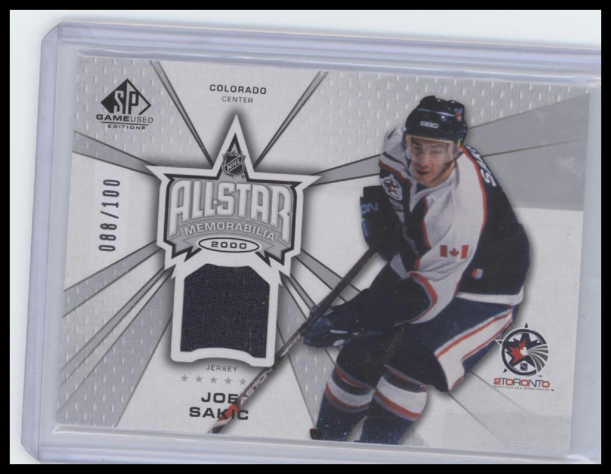 2023-24 SP Game Used #RR-JS Joe Sakic Retro Renovations Jersey #/100