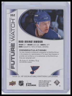 2020-21 SP Signature Edition Legends #352 Rod Brind'Amour #/199