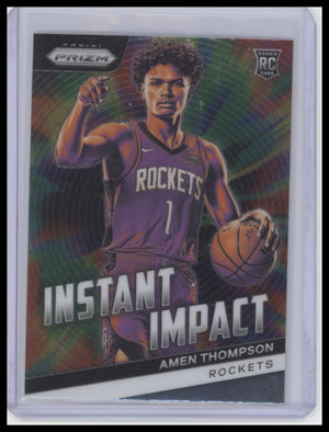 2023-24 Panini Prizm #18 Amen Thompson Instant Impact