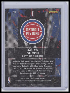 2022-23 Panini Court Kings #83 Jalen Duren