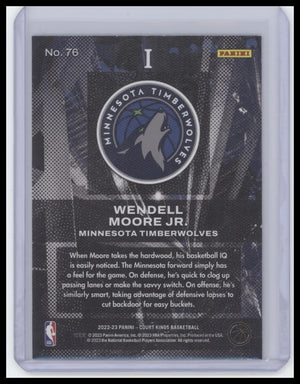 2022-23 Panini Court Kings #76 Wendell Moore Jr.