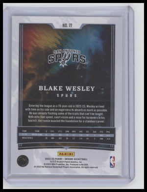 2022-23 Panini Origins #77 Blake Wesley