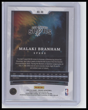 2022-23 Panini Origins #30 Malaki Branham