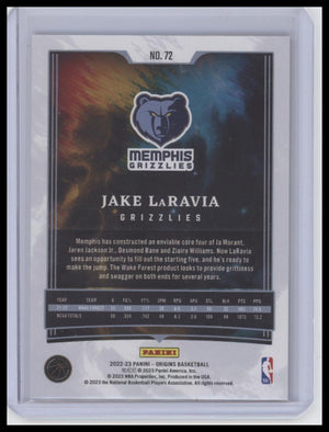 2022-23 Panini Origins #72 Jake LaRavia