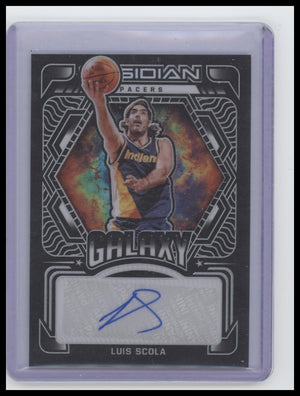 2021-22 Panini Obsidian #GA-LSC Luis Scola Galaxy Autographs #/149