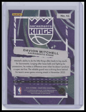 2022-23 Panini Court Kings #41 Davion Mitchell