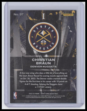 2022-23 Panini Court Kings #97 Christian Braun