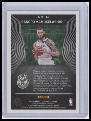 2021-22 Panini Illusions #196 Sandro Mamukelashvili