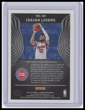 2021-22 Panini Illusions #189 Isaiah Livers