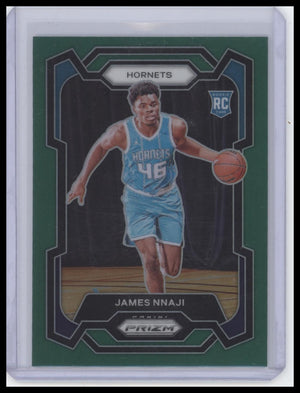 2023-24 Panini Prizm #159 James Nnaji Prizms Green