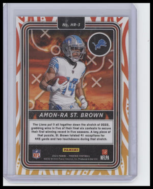 2023 Panini Phoenix #HR-3 Amon-Ra St. Brown Hot Routes