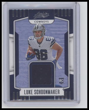 2023 Panini Absolute #ARM-18 Luke Schoonmaker Absolute Rookie Materials