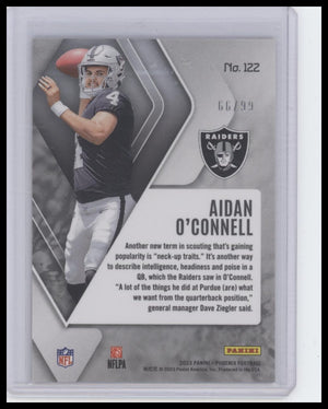 2023 Panini Phoenix #122 Aidan O'Connell Orange Seismic #/99