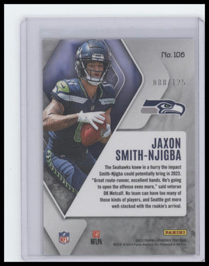 2023 Panini Phoenix #106 Jaxon Smith-Njigba Purple /125