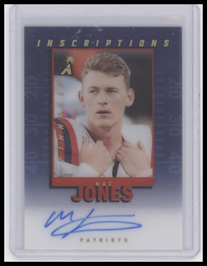 2023 Panini Absolute #PI-MJ Mac Jones Pinnacle Inscriptions