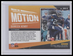 2023 Panini Rookies & Stars #MM-8 Derrick Henry Man In Motion Purple #/35