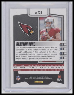 2023 Panini Absolute #139 Clayton Tune Gold Stars #/25