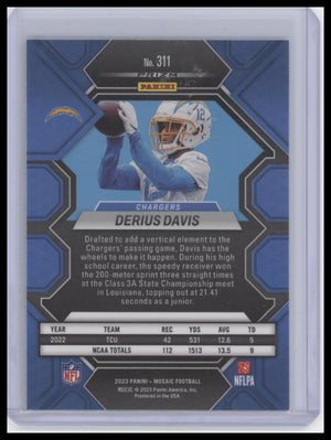 2023 Panini Mosaic #311 Derius Davis