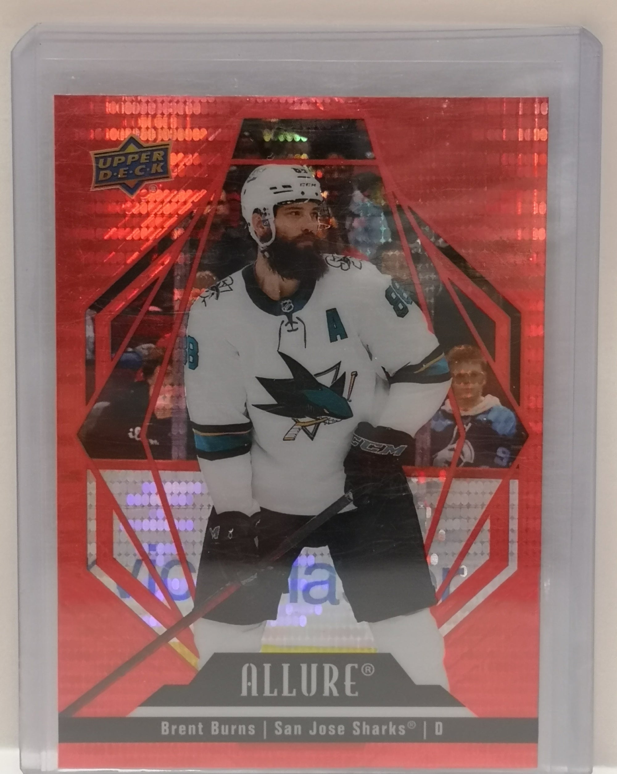 Brent Burns [Red Rainbow] #89 2022 Upper Deck Allure