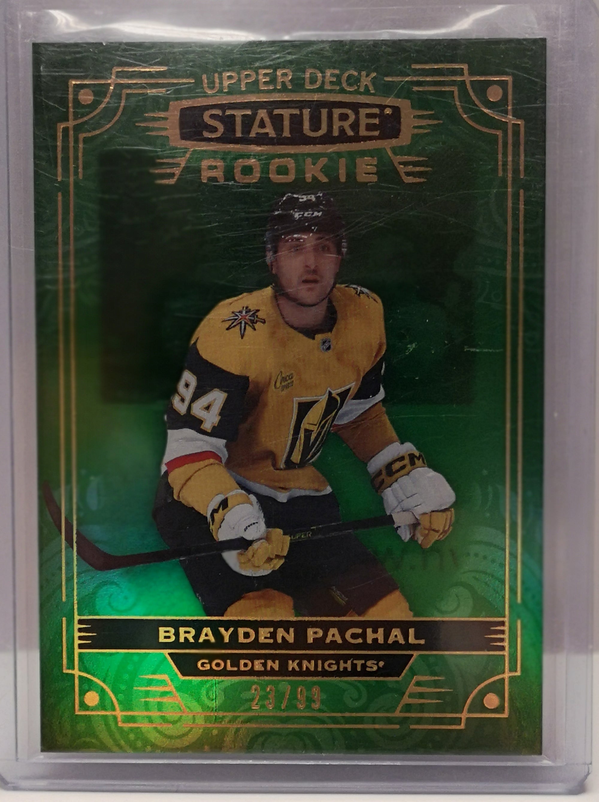 Brayden Pachal [Green] #190 23/99 2022-23 Upper Deck Stature