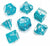 Neutron Dice- Glacier 7-Dice Set