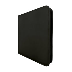 Pro Binder 12 Pocket Vivid Zippered Black