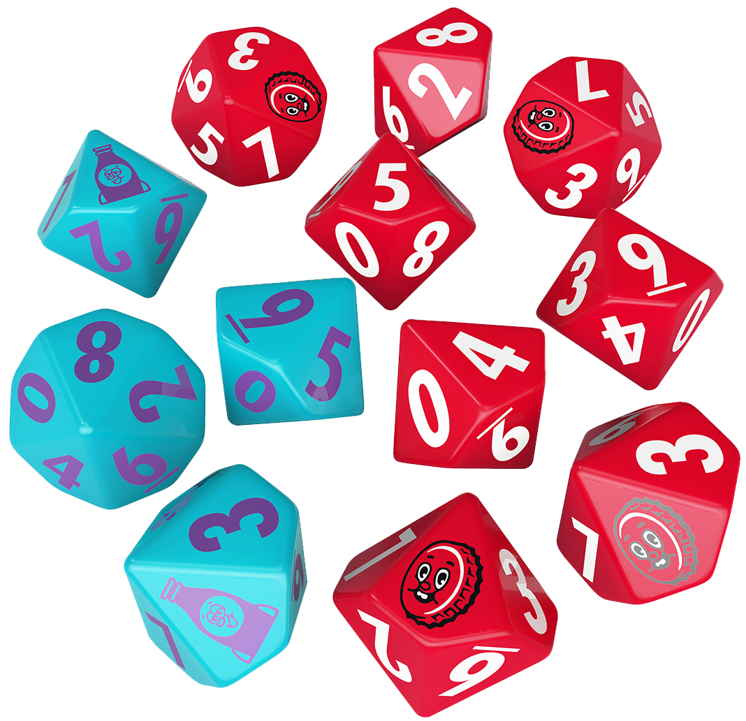 Fallout Fractions Dice Set Nuka-Cola