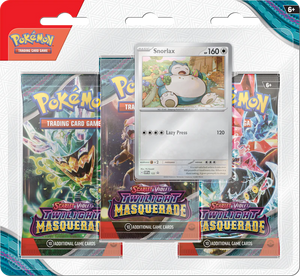 Pokemon SV06 Twilight Masquerade 3 Pk Blister- Snorlax