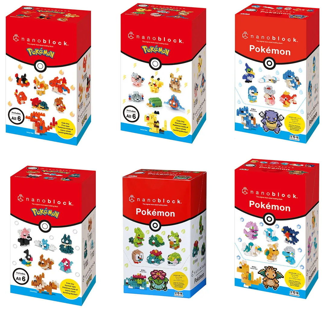 Nanoblock Mininano Pokemon Assorted