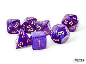 Borealis 7 Die Set Mega-Hedrals  Purple/Gold Luminary