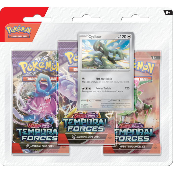 Pokemon SV05 Temporal Forces 3 Pack Blister -Cyclizar