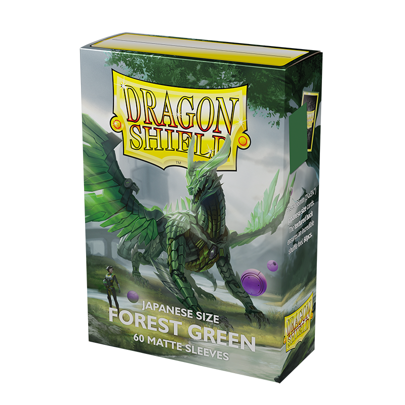 Dragon Shield: Japanese Size 60ct Sleeves - Forest Green (Dual Matte)