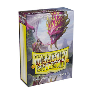 Dragon Shield: Japanese Size 60ct Sleeves - Pink Diamond (Matte)