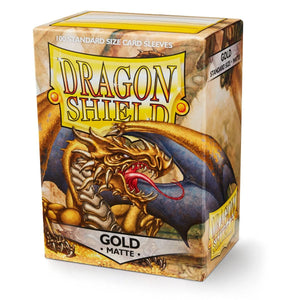 Dragon Shield: Standard 100ct Sleeves - Gold (Matte)  Gygex