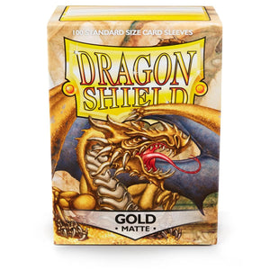 Dragon Shield: Standard 100ct Sleeves - Gold (Matte)  Gygex