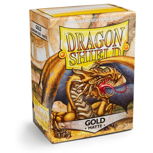 Dragon Shield: Standard 100ct Sleeves - Gold (Matte)  Gygex